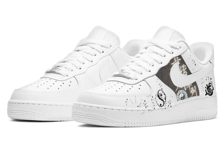

Кроссовки Nike Air Force 1 Skateboard Shoes Men Low-Top White Black, Белый, Кроссовки Nike Air Force 1 Skateboard Shoes Men Low-Top White Black
