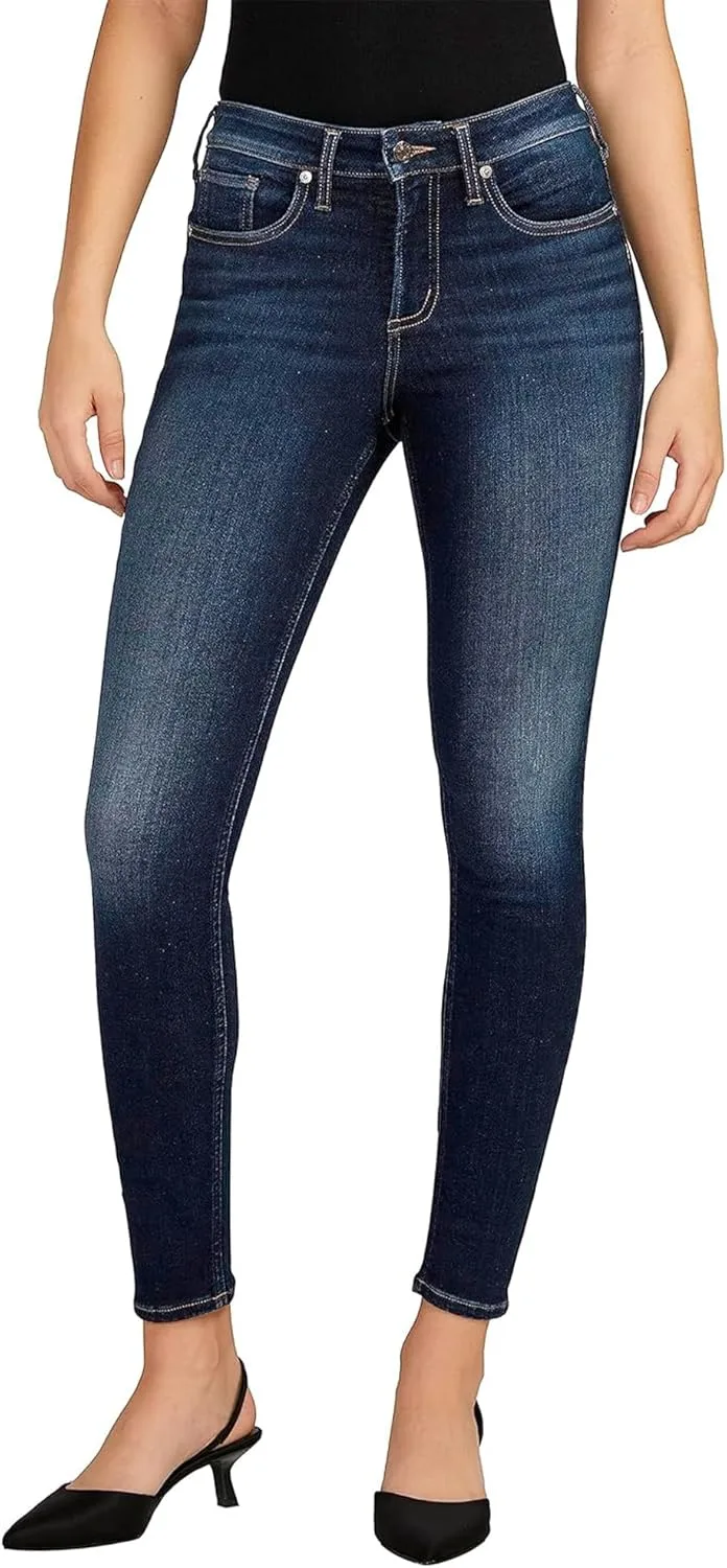 

Silver Jeans Co. Женские джинсы Infinite Fit Mid Rise Skinny Leg