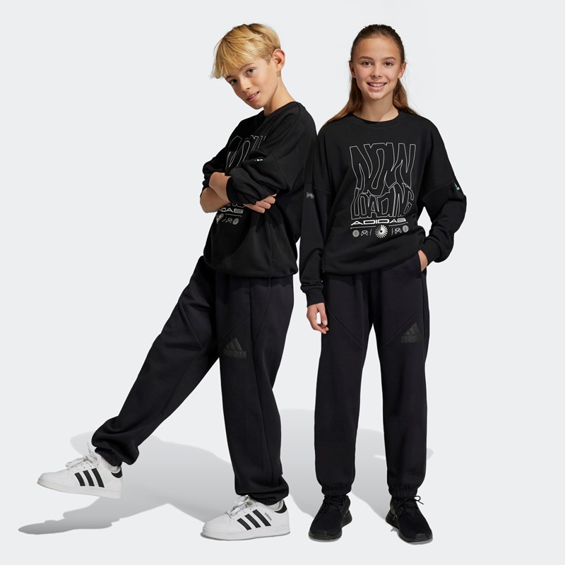 

Логотип детских спортивных значков будущего Adidas, черный