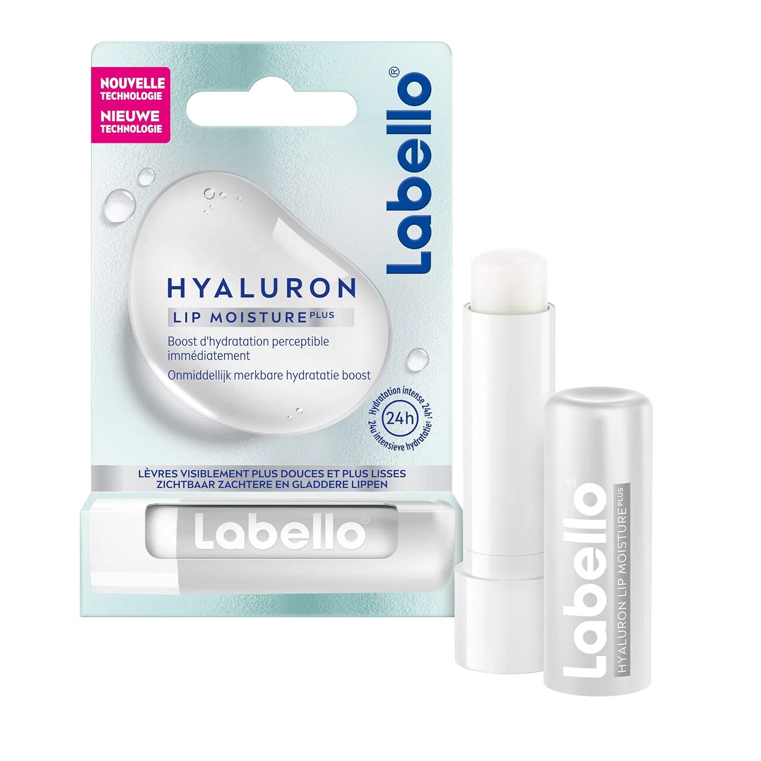 Увлажняющий бальзам для губ LABELLO Hyaluronic с гиалуроновой кислотой, 5.2 г Labello
