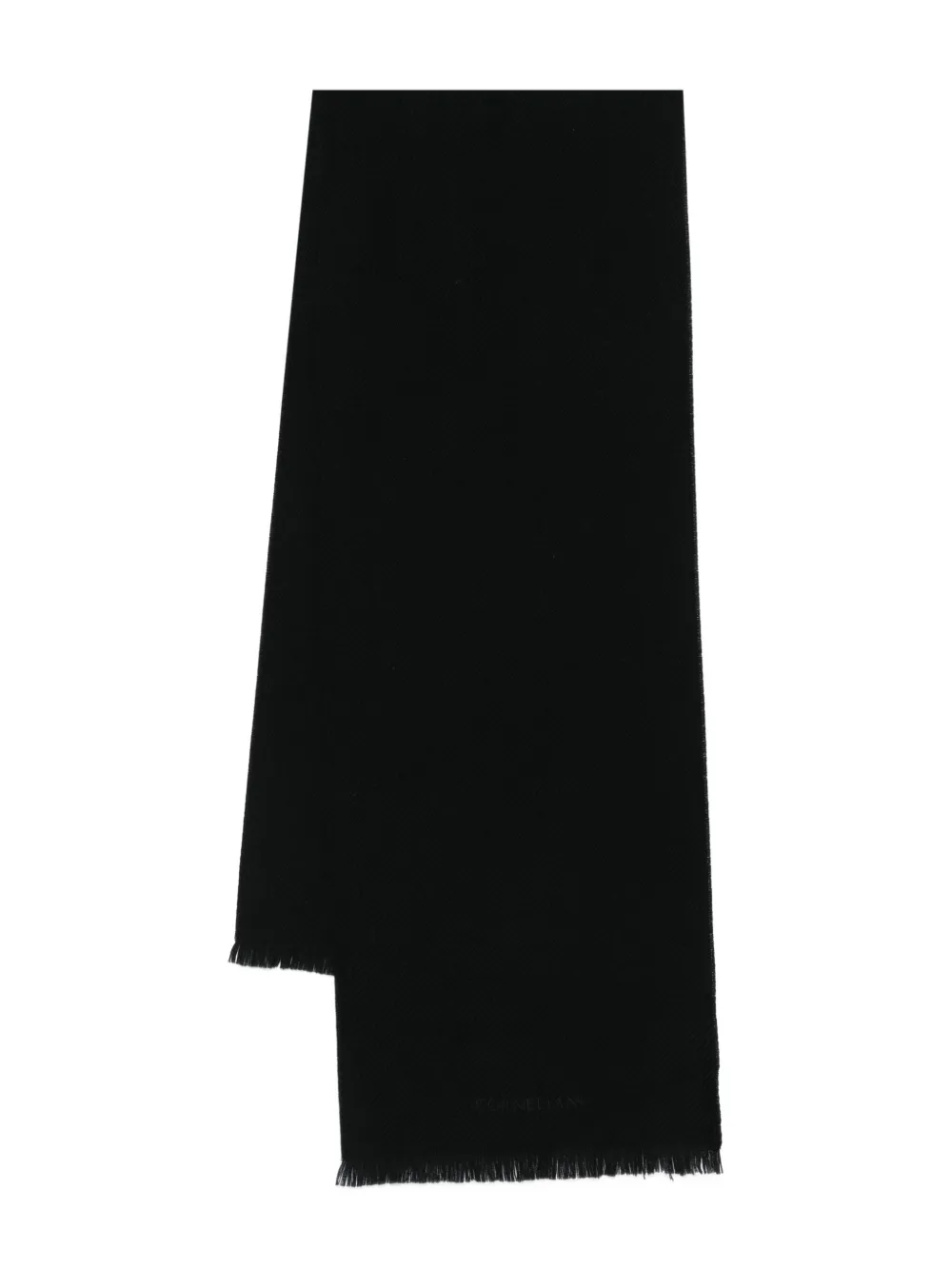 

Шарф с бахромой Corneliani, черный