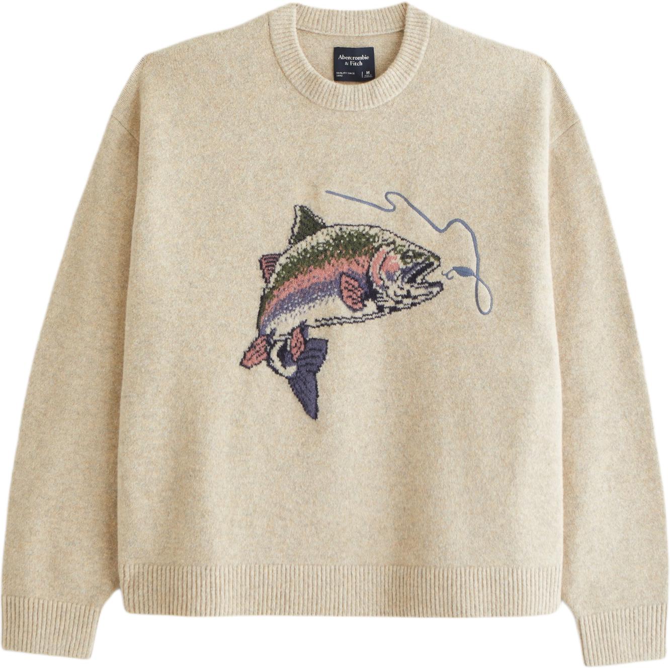 

Свитер мужской Abercrombie＆Fitch, светло-бежевый