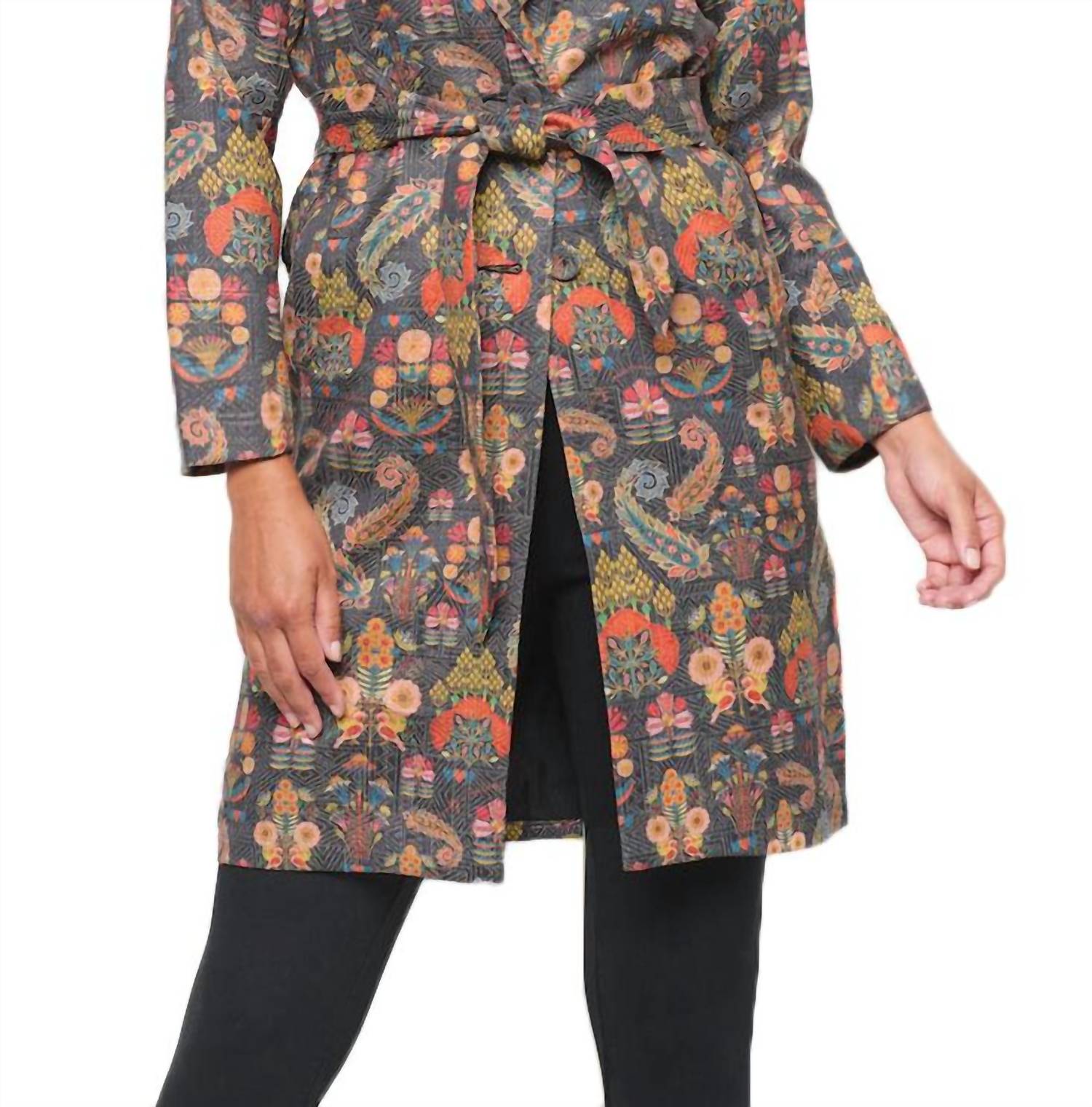 

Парчовое пальто Deborah Vintage Print Multi EMILY LOVELOCK