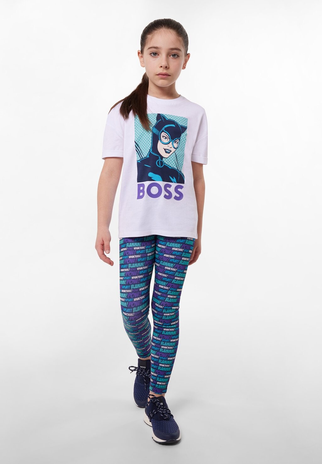 

Футболка с принтом BOSS Kidswear, цвет white