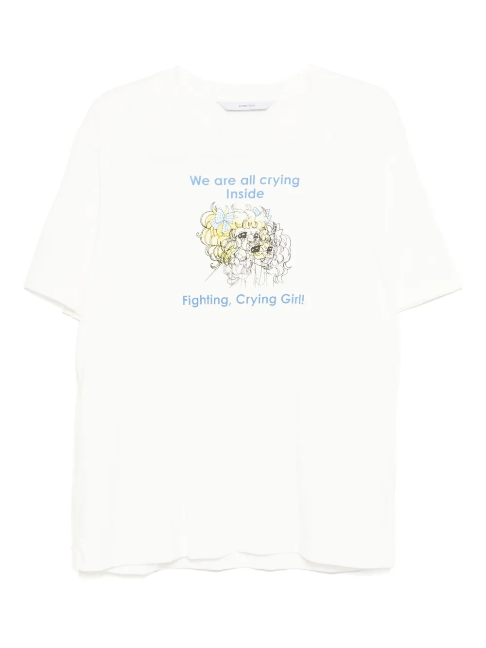

Футболка Crying Girl pushBUTTON, нейтральный