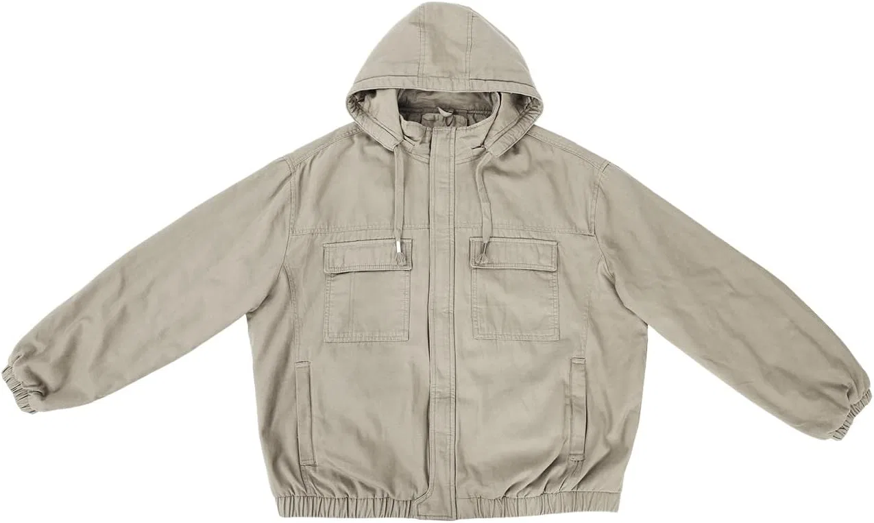 Куртка бомбер мужская, хлопок, Offwhite