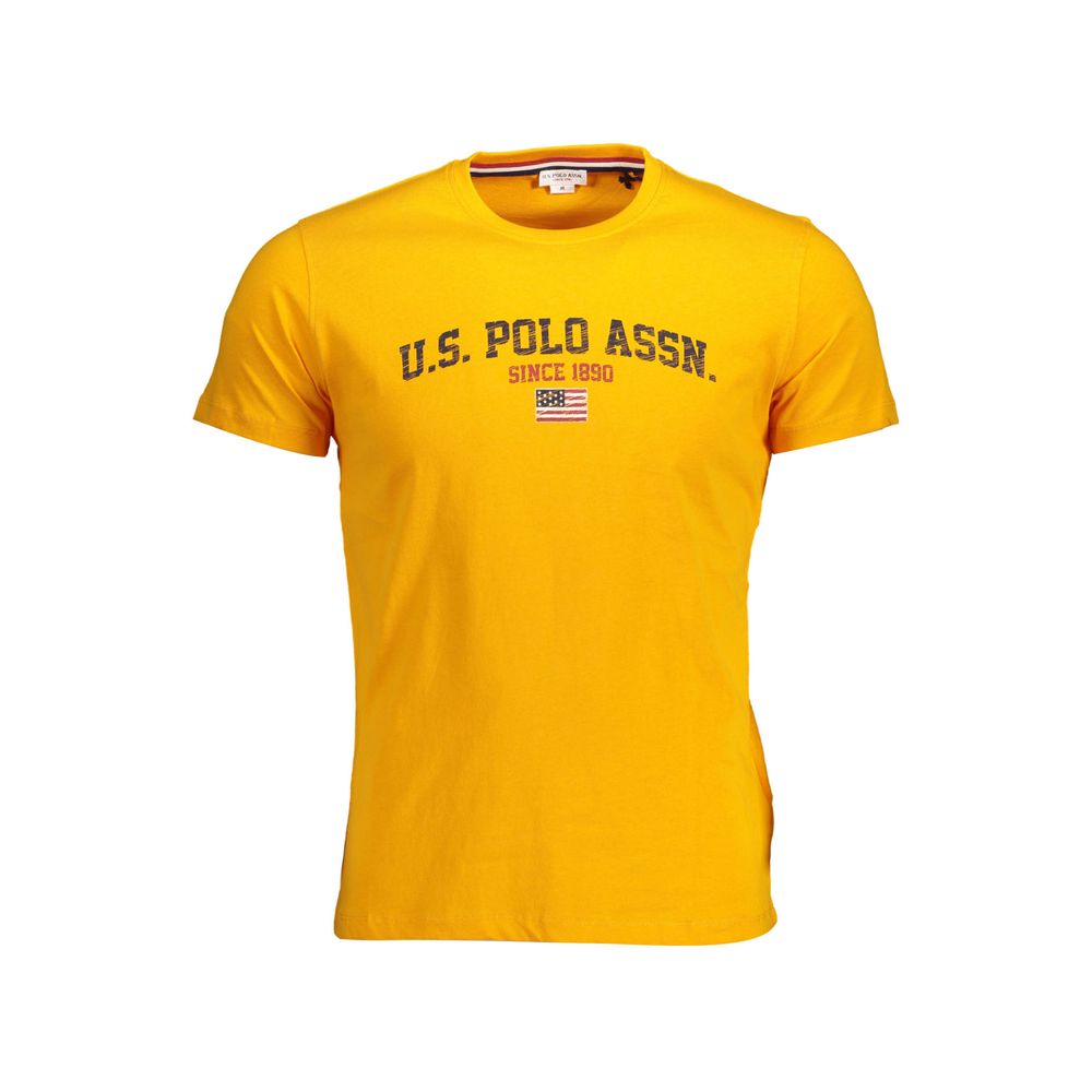 

Оранжевая хлопковая мужская футболка U.S. Polo Assn.
