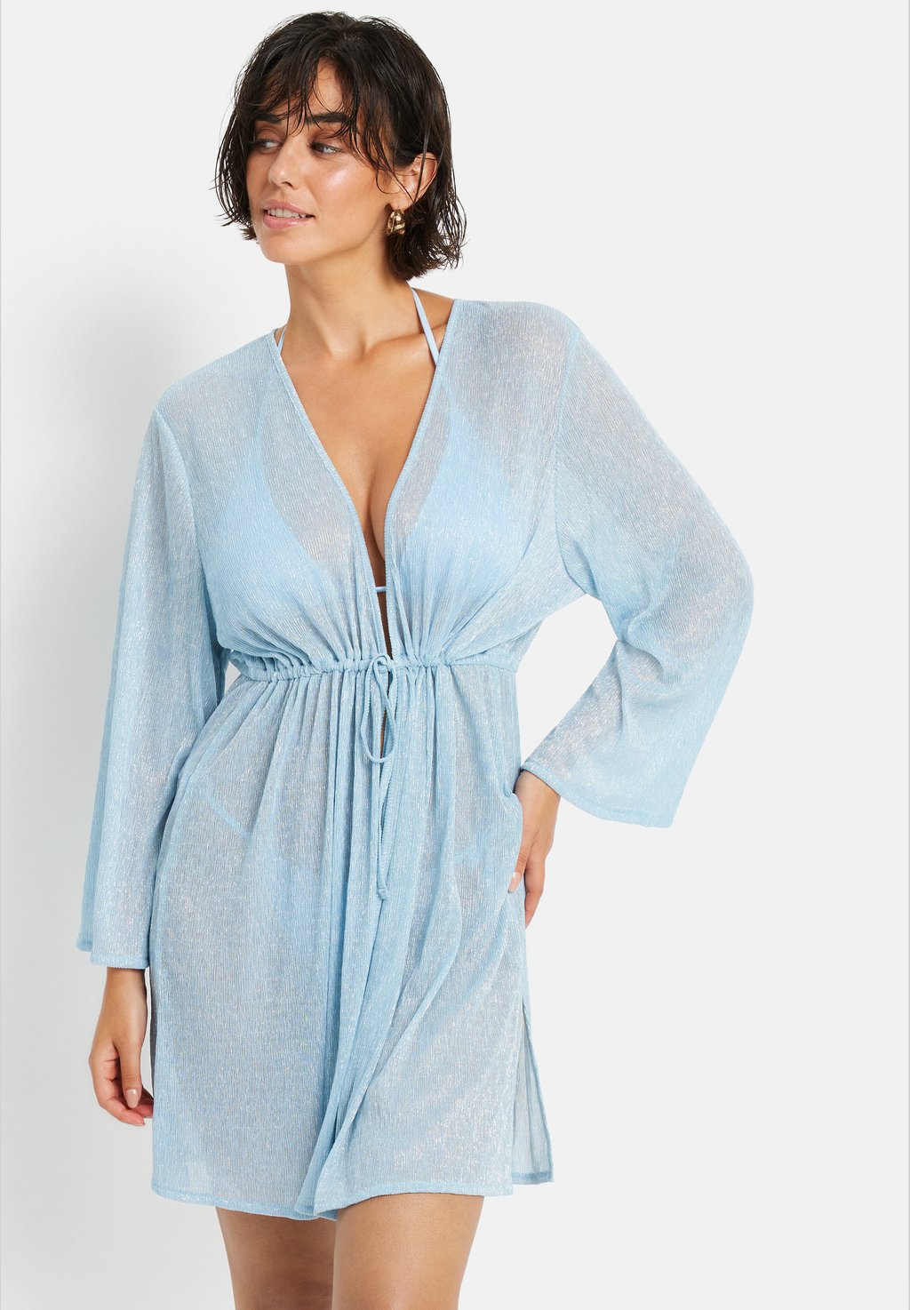 

Пляжный аксессуар LSCN BY LASCANA TUNIC LASCANA, светло-голубой