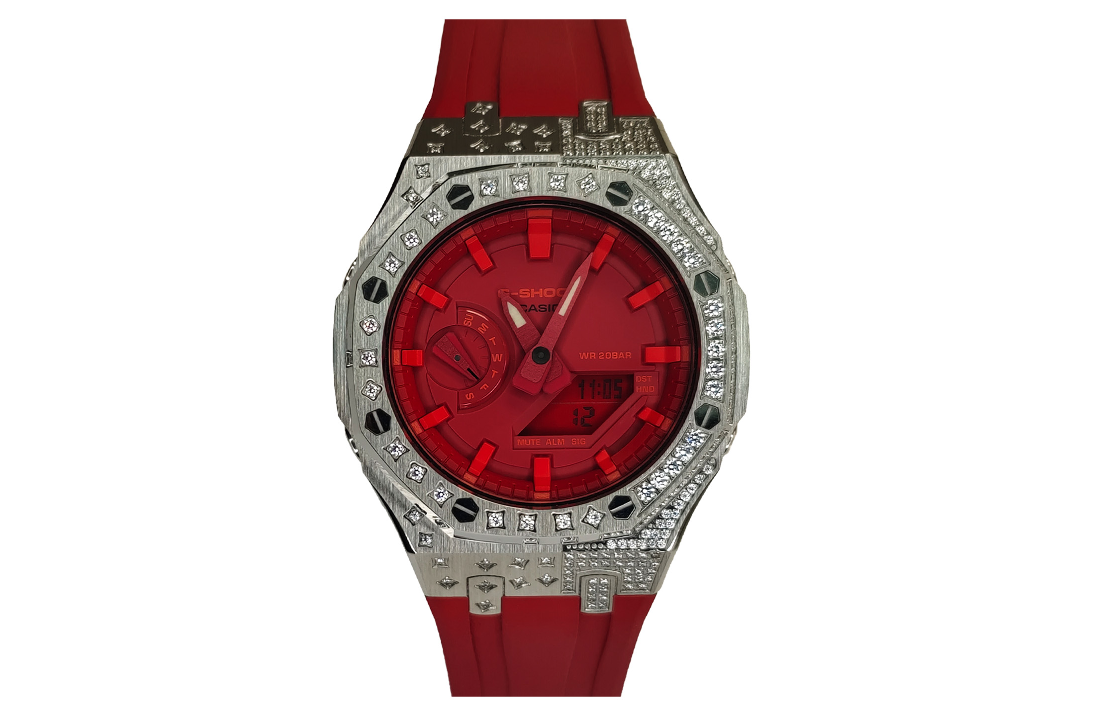 

CASIO Часы Men Liquid Crystal/Analog Dual Display Series Red Watch