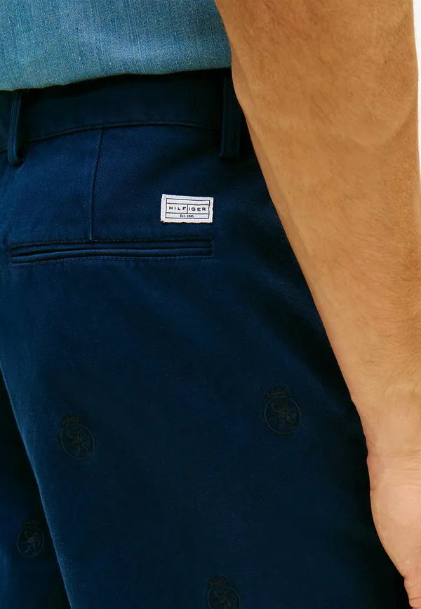 Свободные брюки с вышивкой герба Tommy Hilfiger, Carbon Navy — фото 4