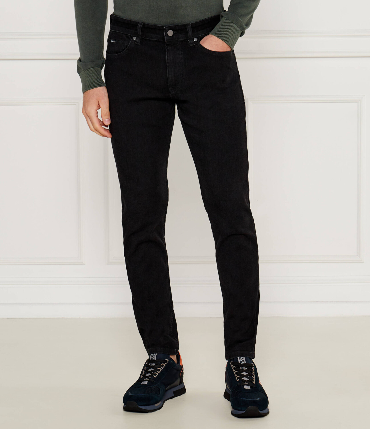 

Джинсы BOSS BLACK P-Delano Slim Fit, черный