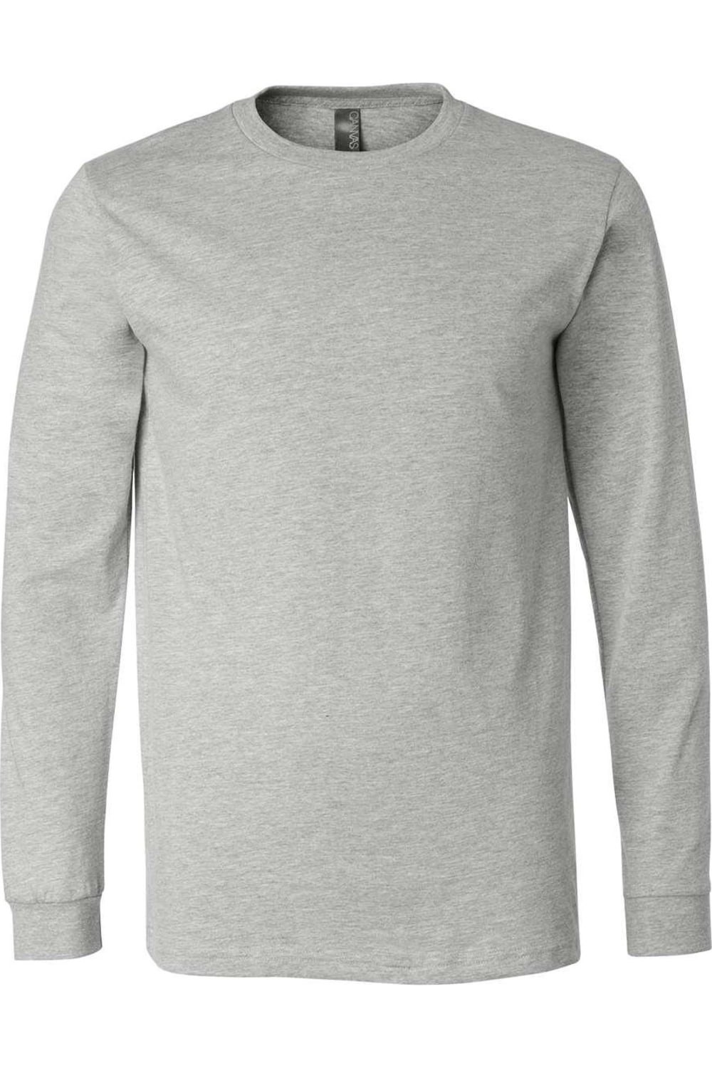 

Футболка с длинным рукавом BELLA + CANVAS Heather CVC, цвет athletic heather