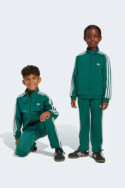 Спортивный костюм для детей трикотажный Adidas Originals, зеленый