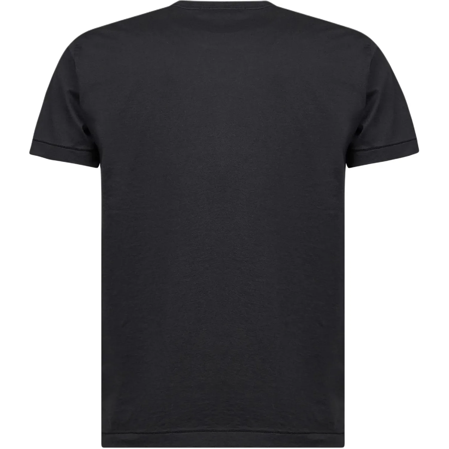 STONE ISLAND Футболка мужская черная с круглым вырезом — фото 3