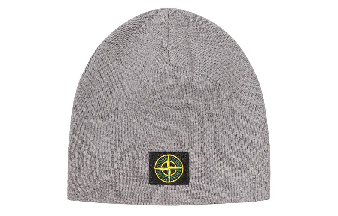 

Шапка Supreme Stone Island, серый