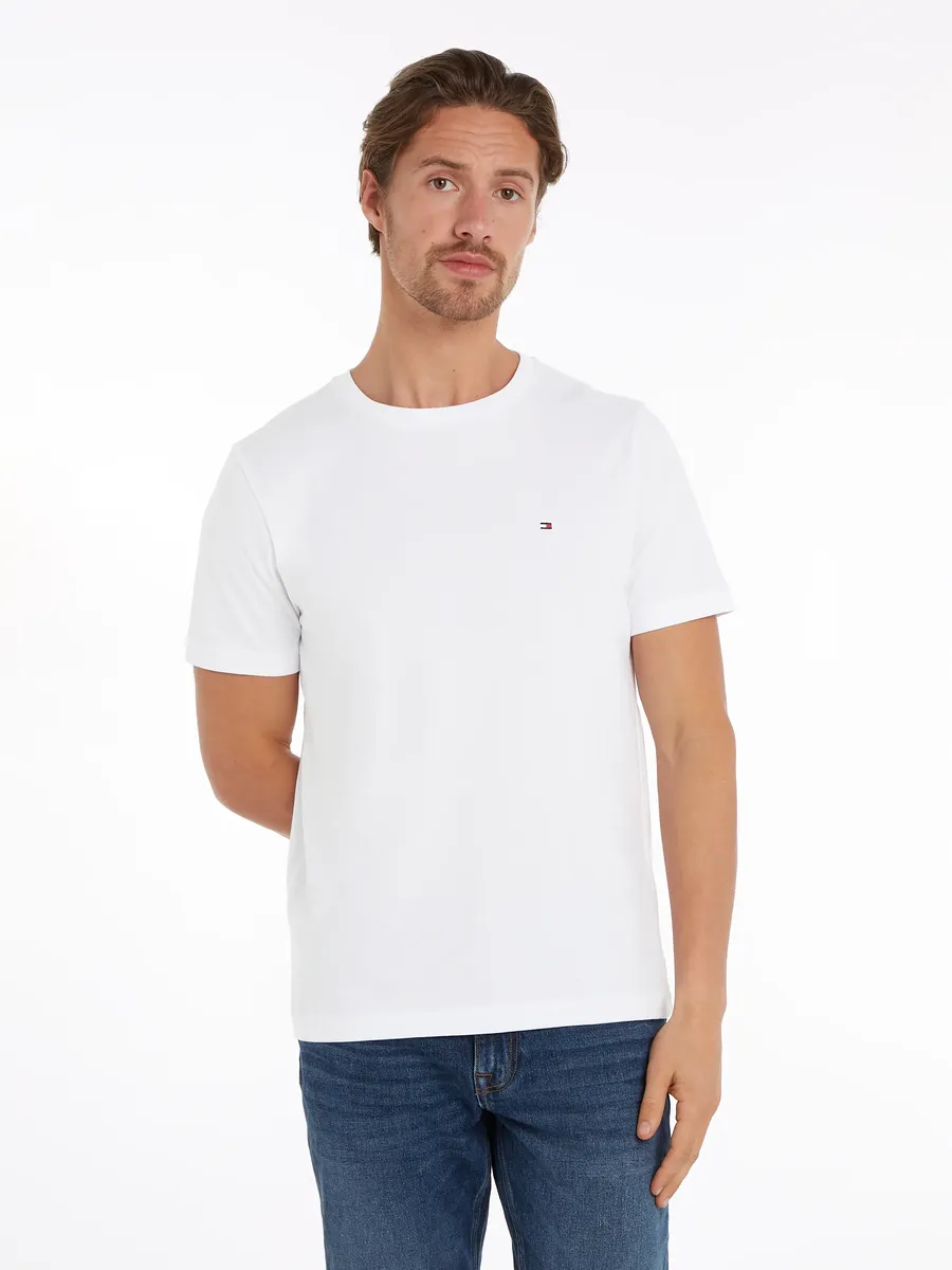 

Футболка Tommy Hilfiger "ESSENTIAL REG FIT SOLID TEE", с круглым вырезом, белый