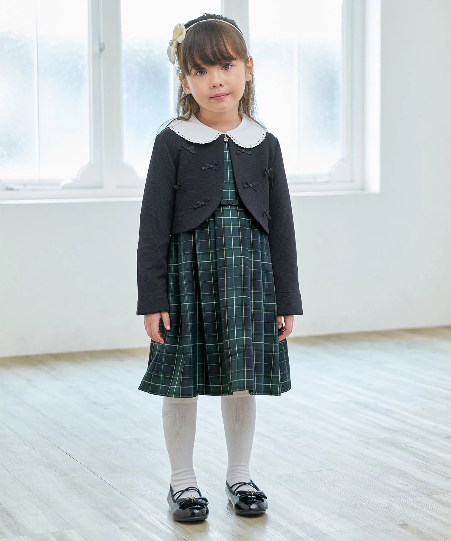 Детская блузка с круглым воротником Ceremony Collection 2025 ANY белая — фото 3