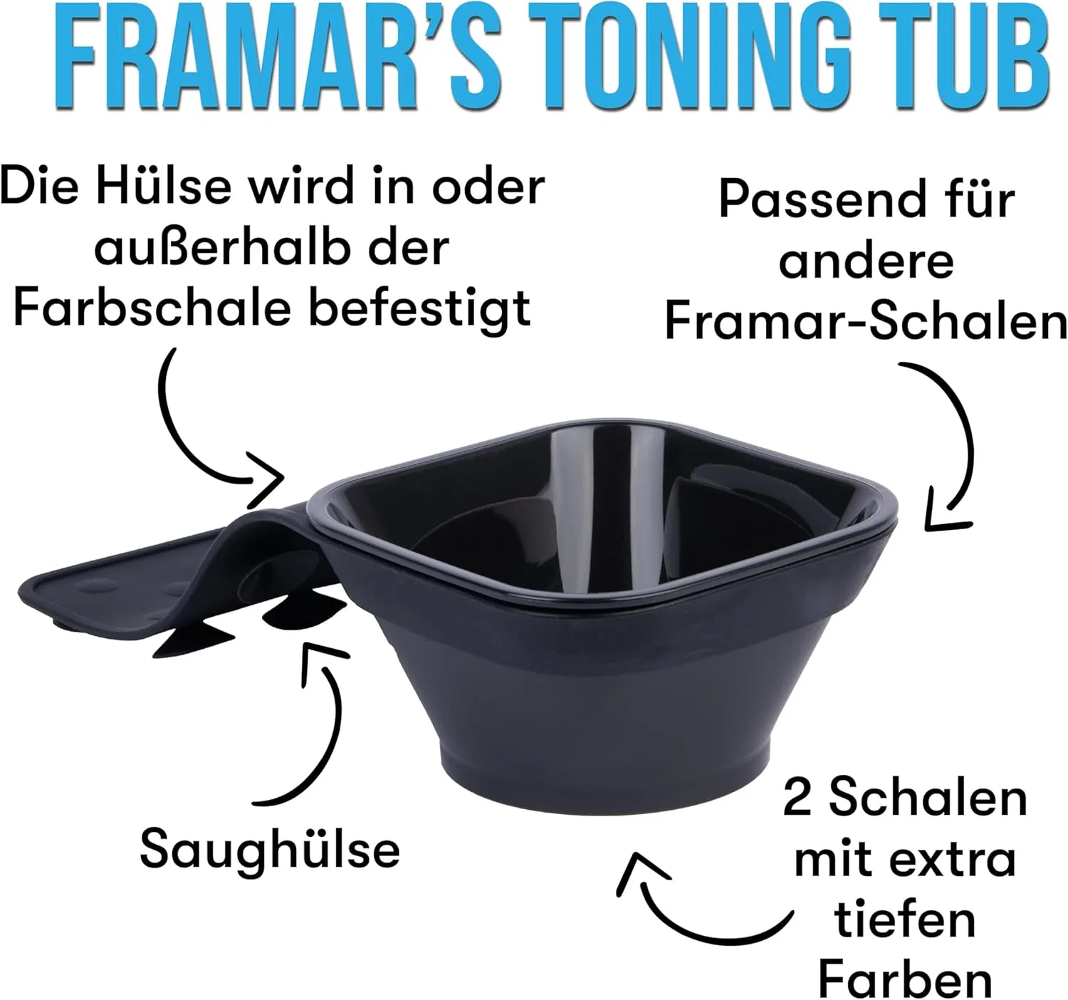Миски для окрашивания волос FRAMAR Toning Tub, 2 шт. Framar — фото 2