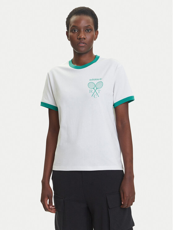 

Футболка обычного кроя Retro Tennis JY0276 Adidas, белый