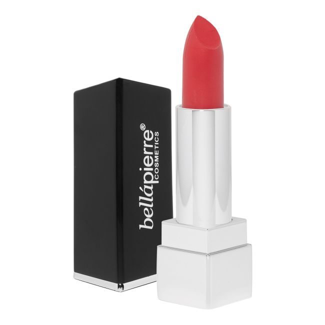 

Матовая минеральная помада Bellapierre Bella Pierre, цвет fire red, 3,5 гр