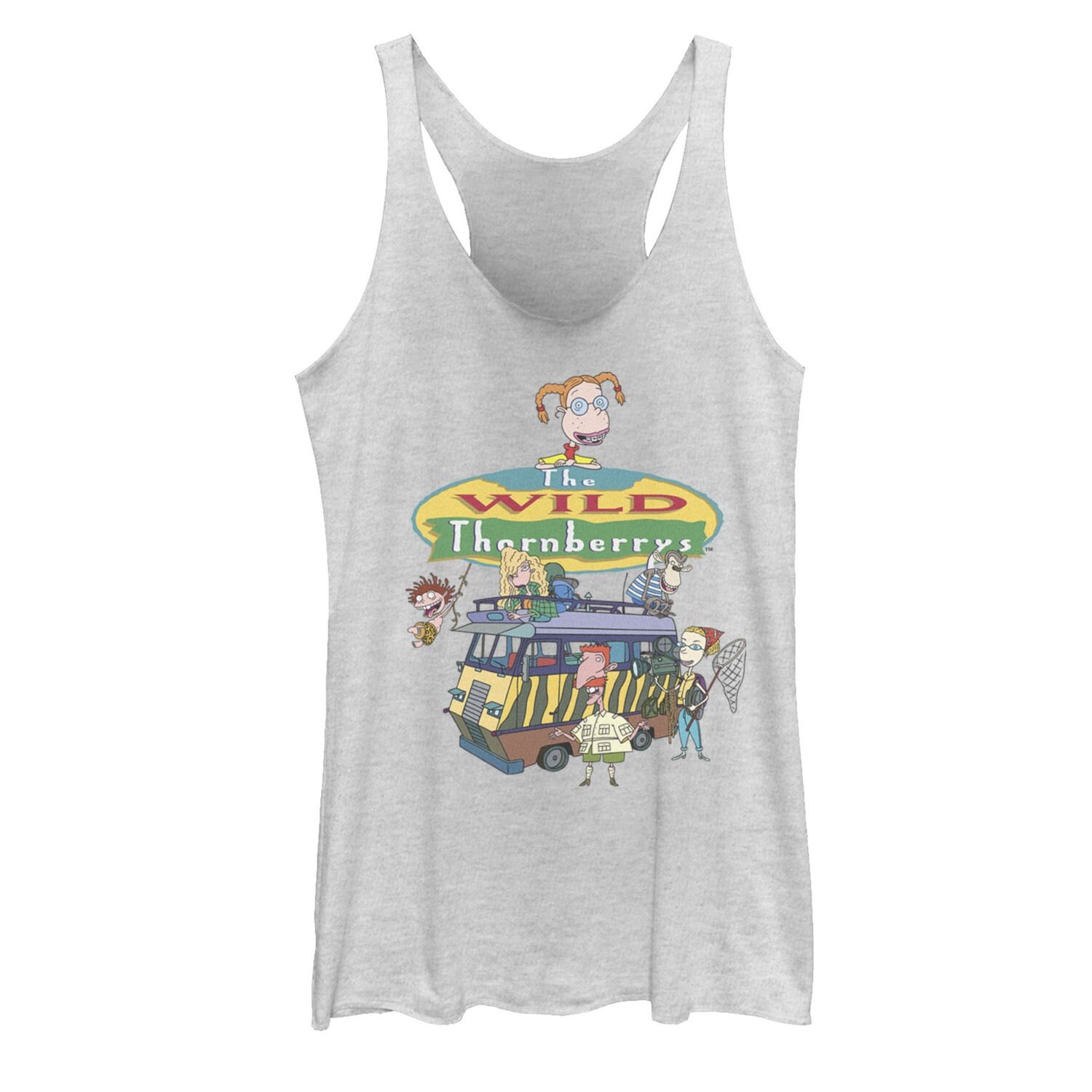 

Майка с графическим логотипом Nickelodeon Wild Thornberrys Family RV Gathering для юниоров Nickelodeon