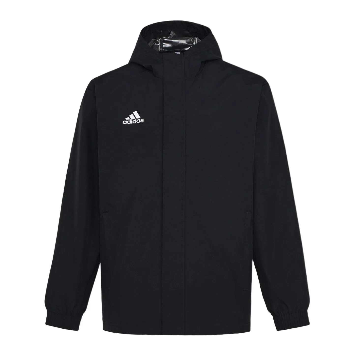 Adidas Куртка Entrada 22 с капюшоном, черная