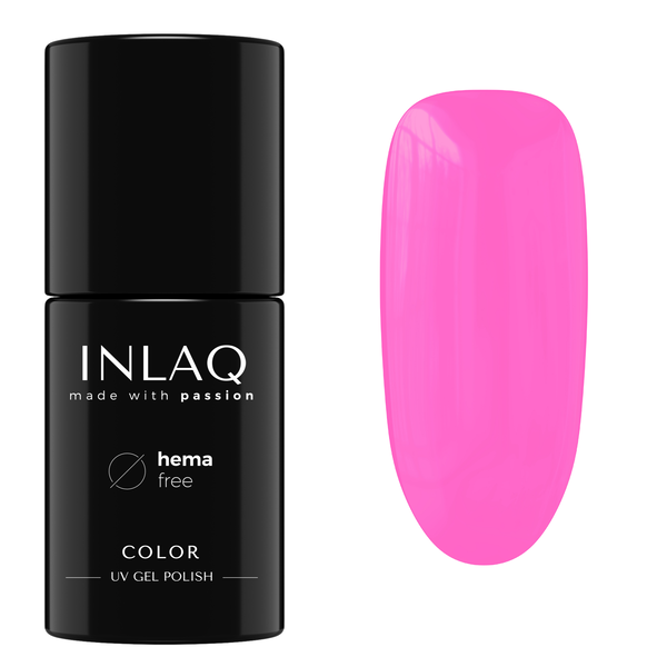 

Гибридный лак для ногтей ярко-розовый, 6 мл Inlaq Sweet candies, цвет hot pink