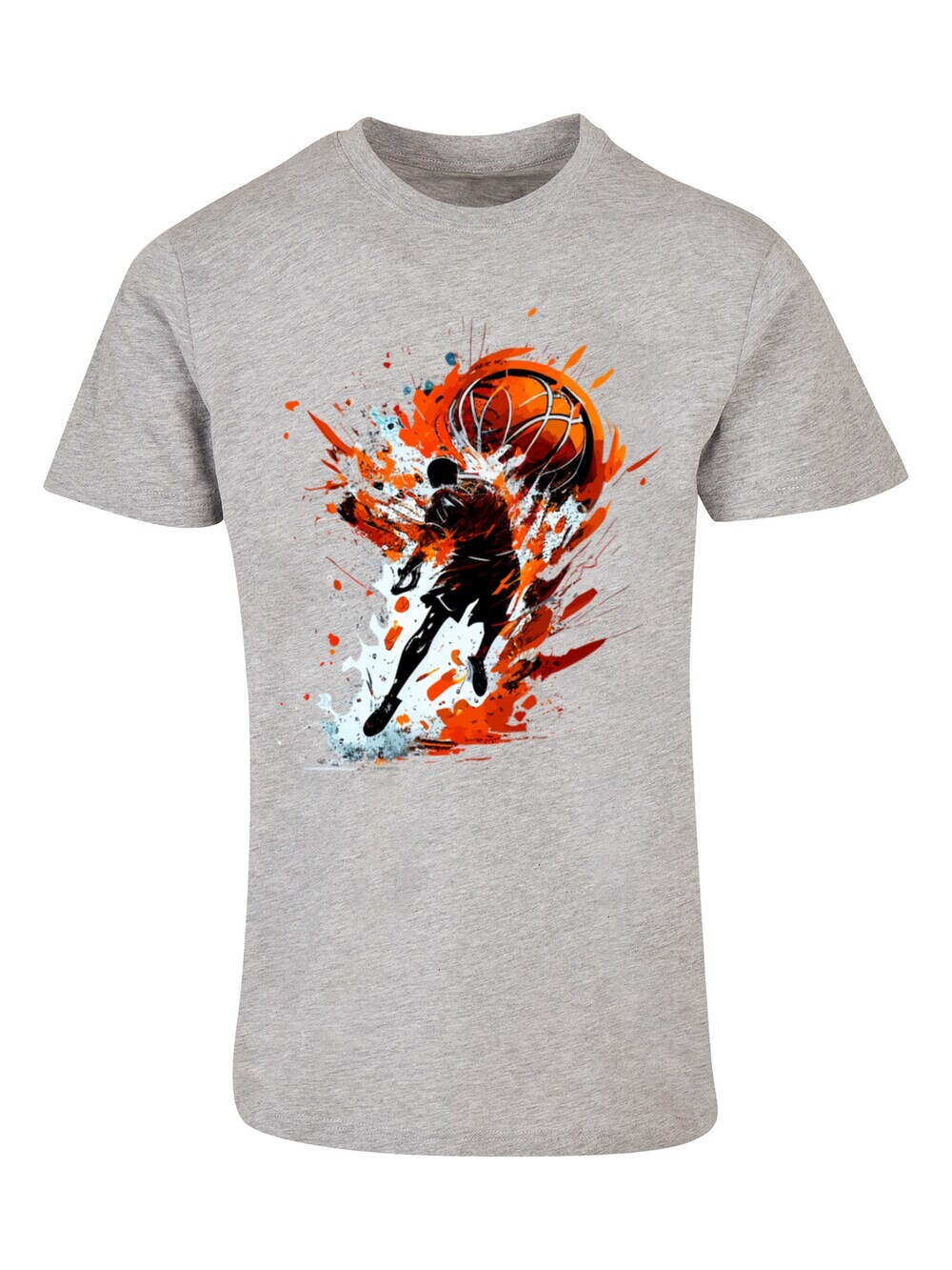 

Футболка F4Nt4Stic Basketball Sports Collection Orange Splash, серый