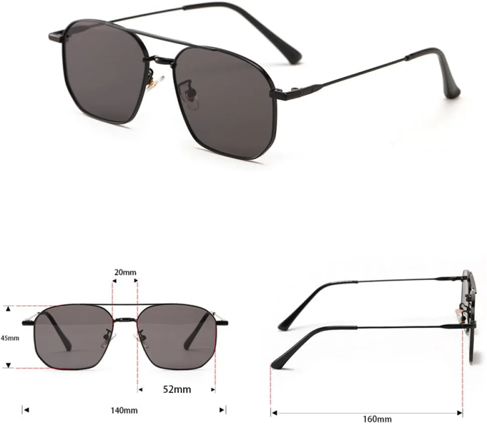 

Солнцезащитные очки LVTFCO оранжевого цвета для женщин, с двойной перемычкой, металлические очки для мужчин, популярные золотисто-черные оправы, Black With Orange