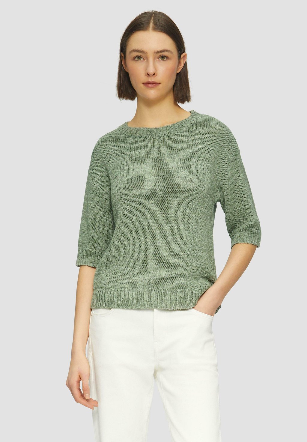 

Джемпер MIT 3/4-ÄRMELN s.Oliver, зеленый