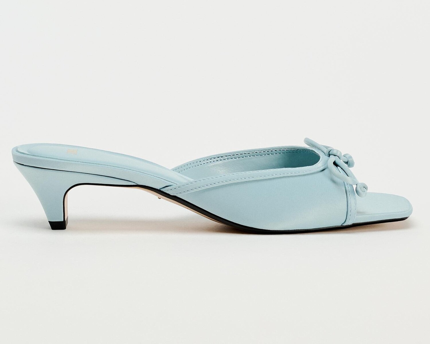 Мюли Zara Heeled With Bow, голубой (размер RU 39)