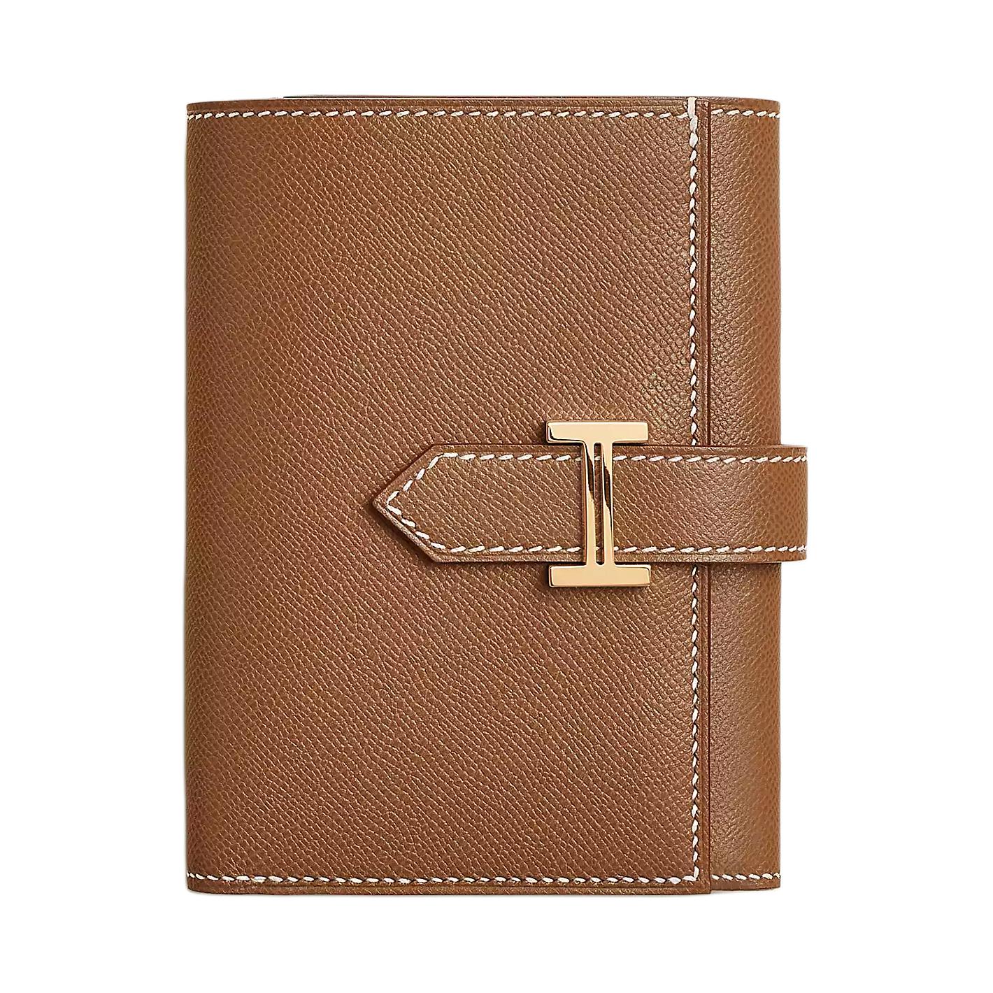 

HERMES Кошелек Bearn Madame Calfskin женский 37 Gold Brown