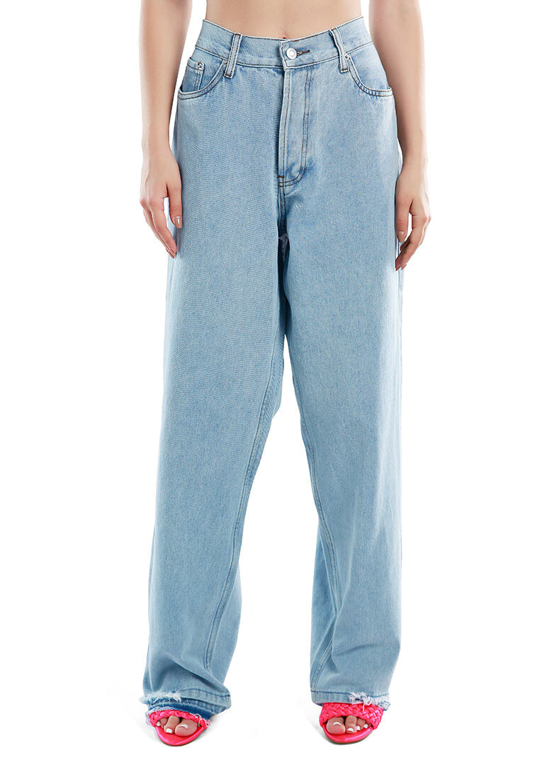 

рваные широкие джинсовые брюки London Rag, цвет Jeans Blue