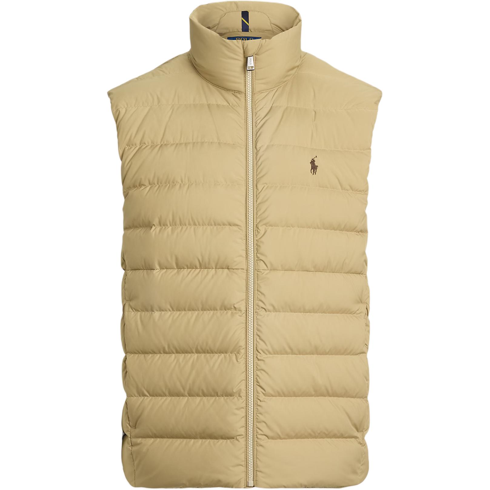 

Стеганый жилет с вышитым логотипом Polo Ralph Lauren, желтый