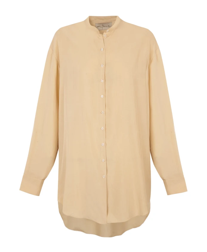 

Шелковая рубашка с традиционными деталями Cortana, желтый