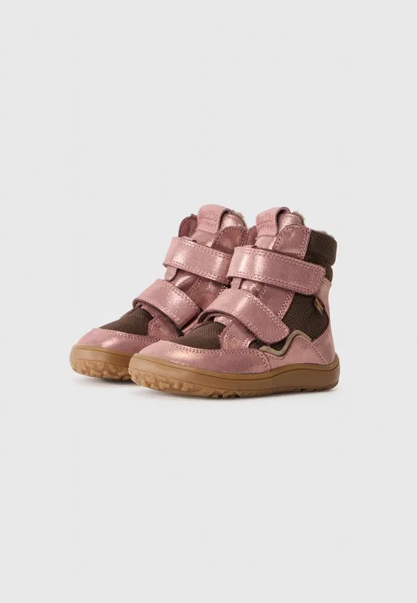 Зимние ботинки barefoot tex розово-золотистого цвета Froddo, Pink/Gold-Coloured — фото 2
