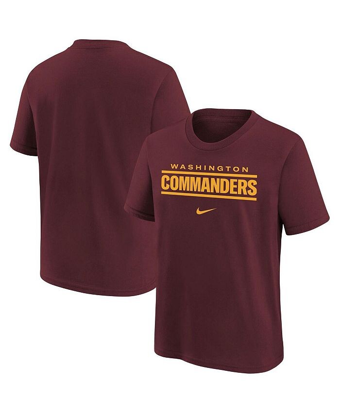

Бордовая футболка с надписью Big Boys Washington Commanders Nike, красный