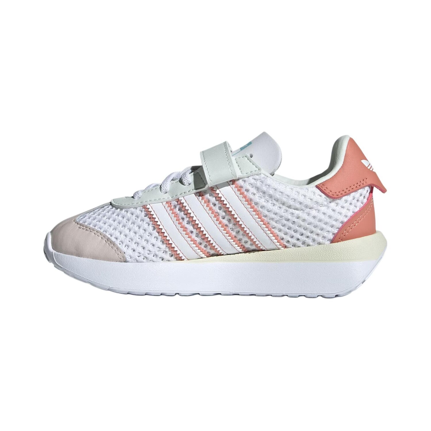 

Кроссовки adidas originals COUNTRY Kids Lifestyle PS, White/earthy brown/purple pink