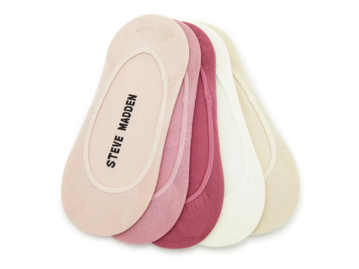 

Микрофибровые низкие скрытые стельки - 5 шт. Steve Madden, Pink/Multicolor