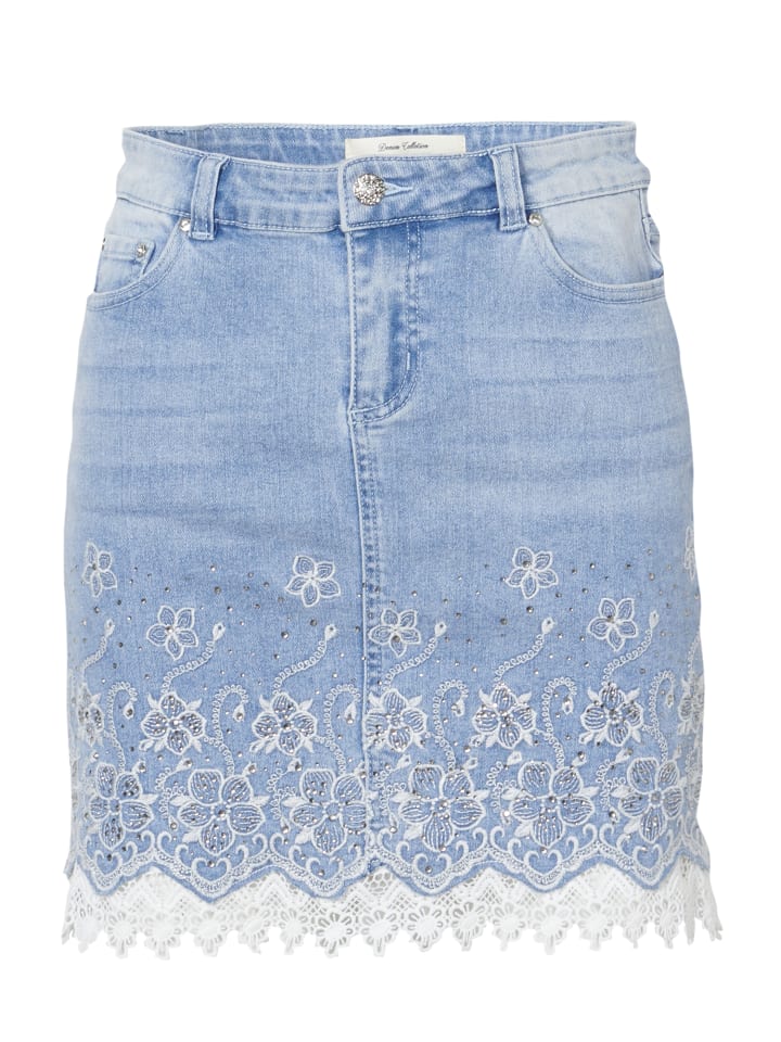 

Джинсы с короткой юбкой синего цвета KOROSHI