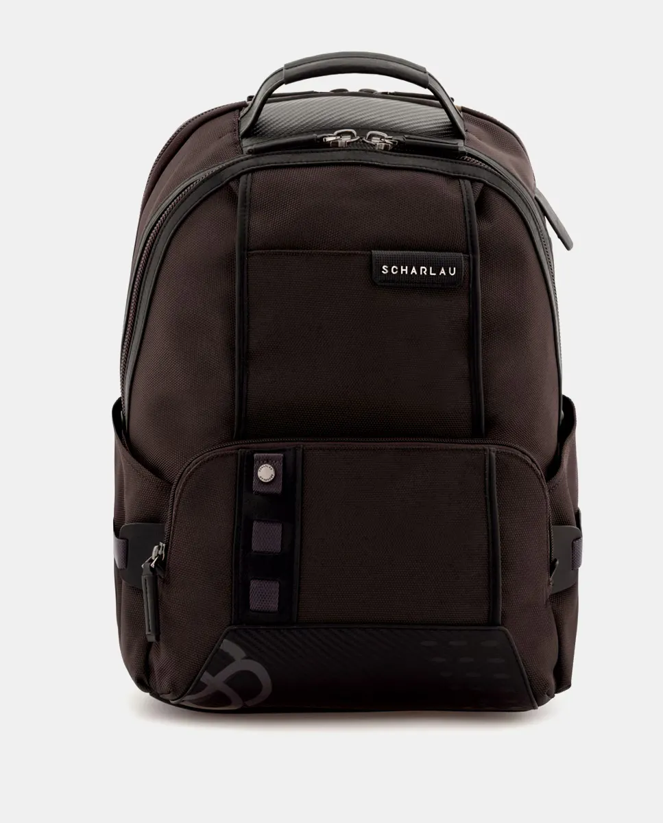 

Мужской рюкзак из темно-коричневой ткани Scharlau, темно-коричневый