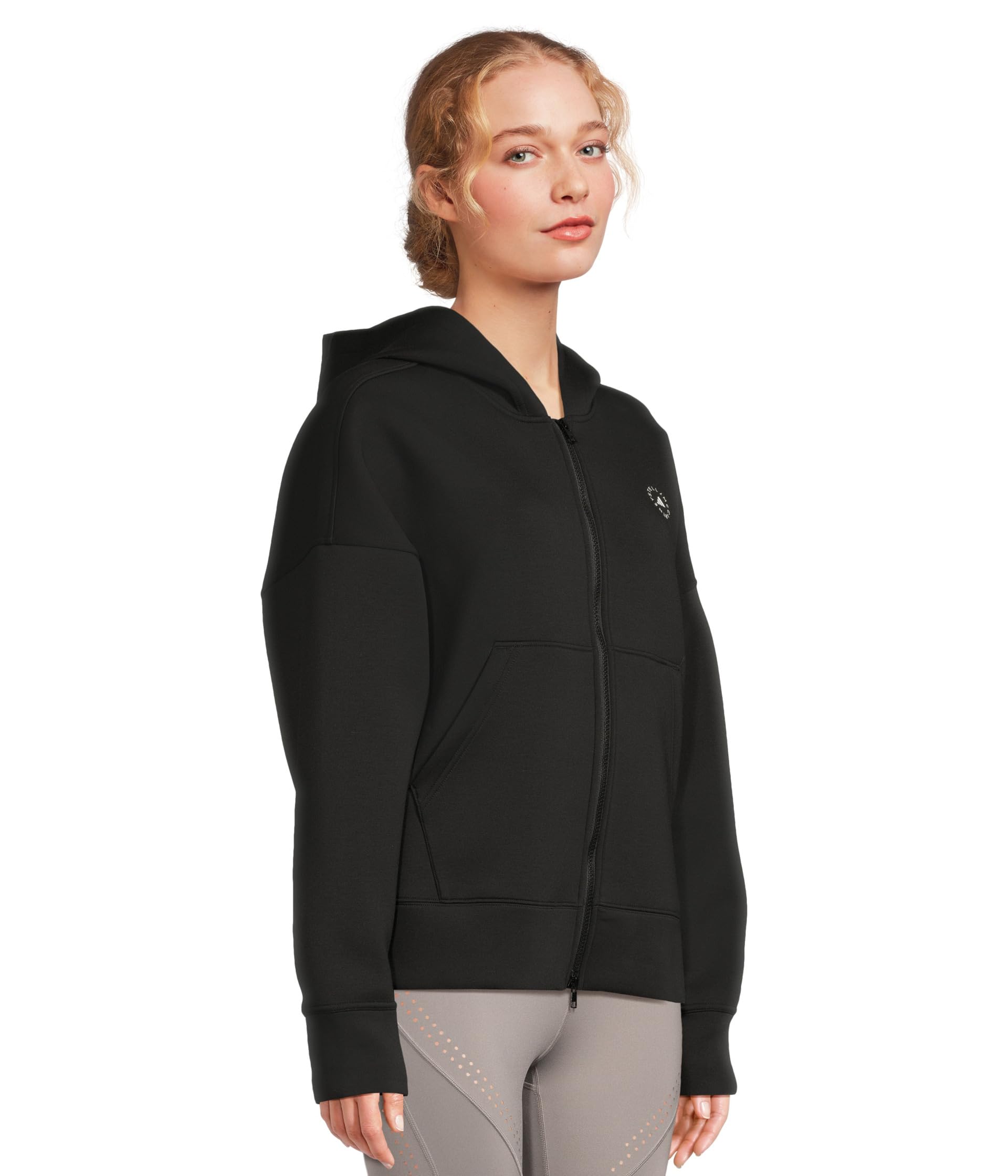 Худи adidas by Stella McCartney Scuba Hoodie JV7036, черный — фото 2