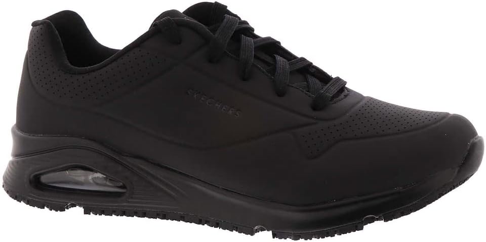 Мужские рабочие кроссовки Skechers Uno Sr Sutal на шнуровке Skech Air 200054 P, черный — фото 2