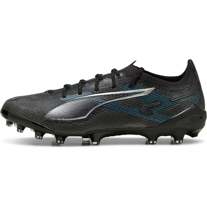 Футбольные бутсы для игры на хард-корте Ultra 5 Ultimate AG Puma, цвет puma black-puma silver-bright aqua — фото 4