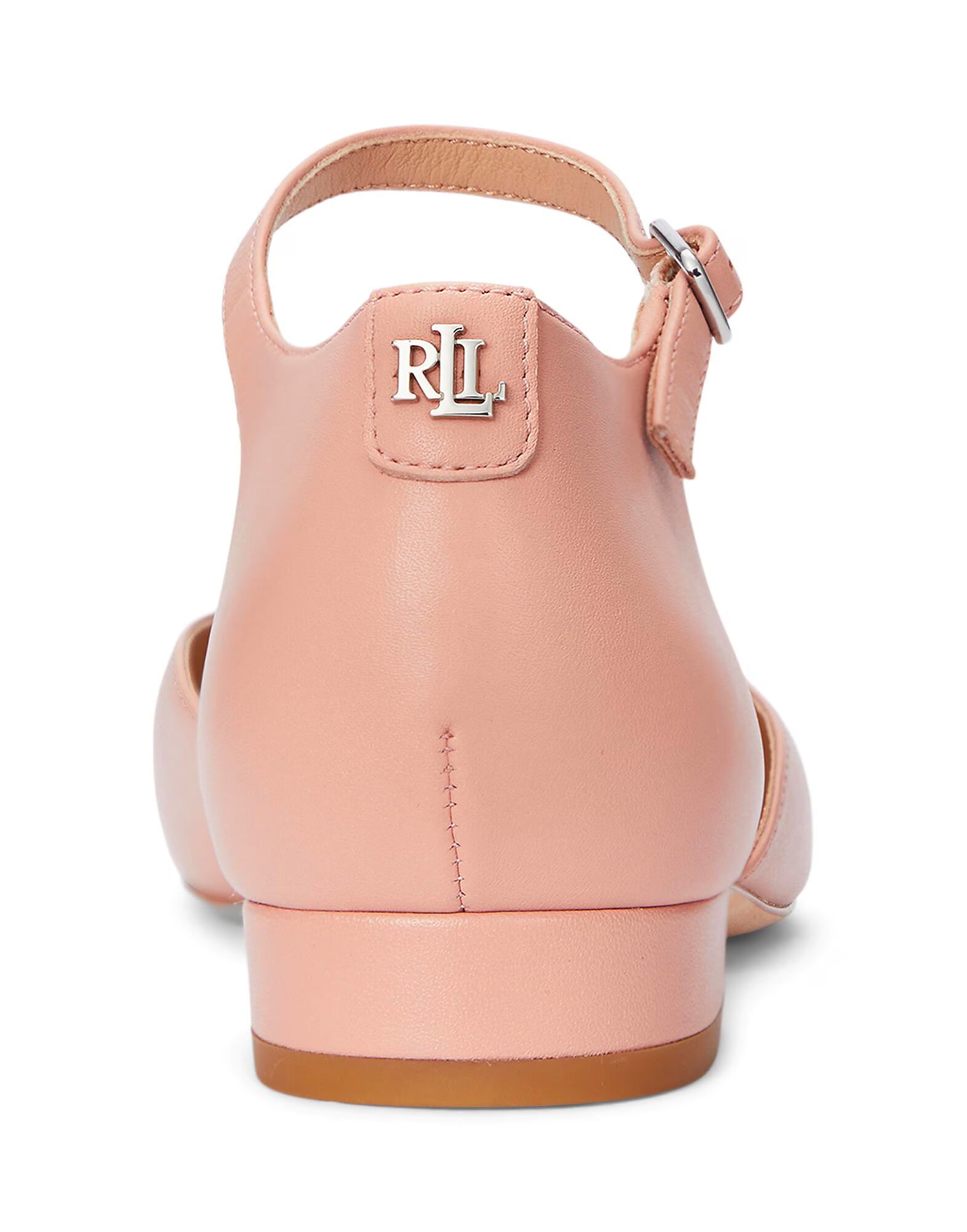 Балетки Emellie Nappa Leather Mary Jane Ralph Lauren, светло-розовый — фото 3