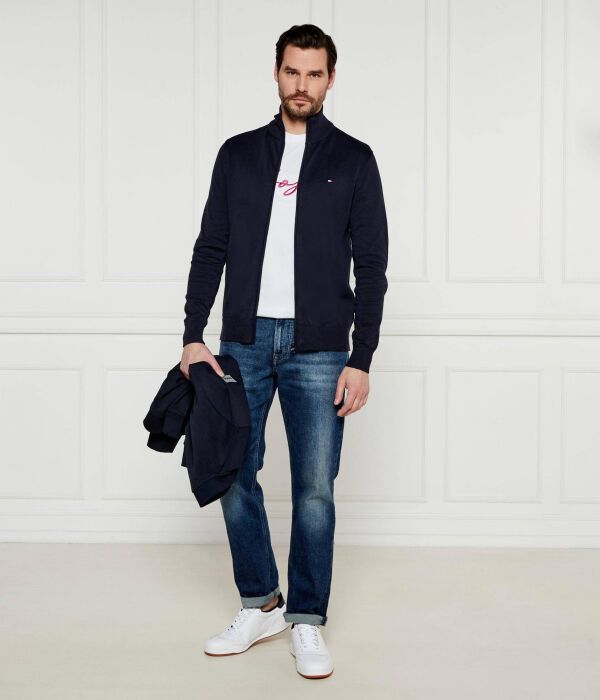 Свитер мужской Tommy Hilfiger на молнии, синий — фото 2