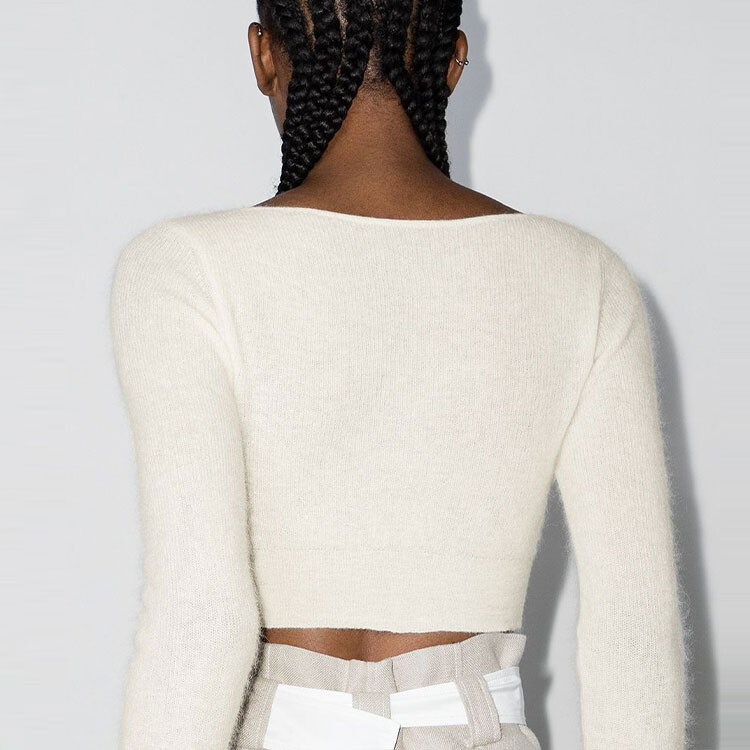 

Топ женский Jacquemus укороченный, белый