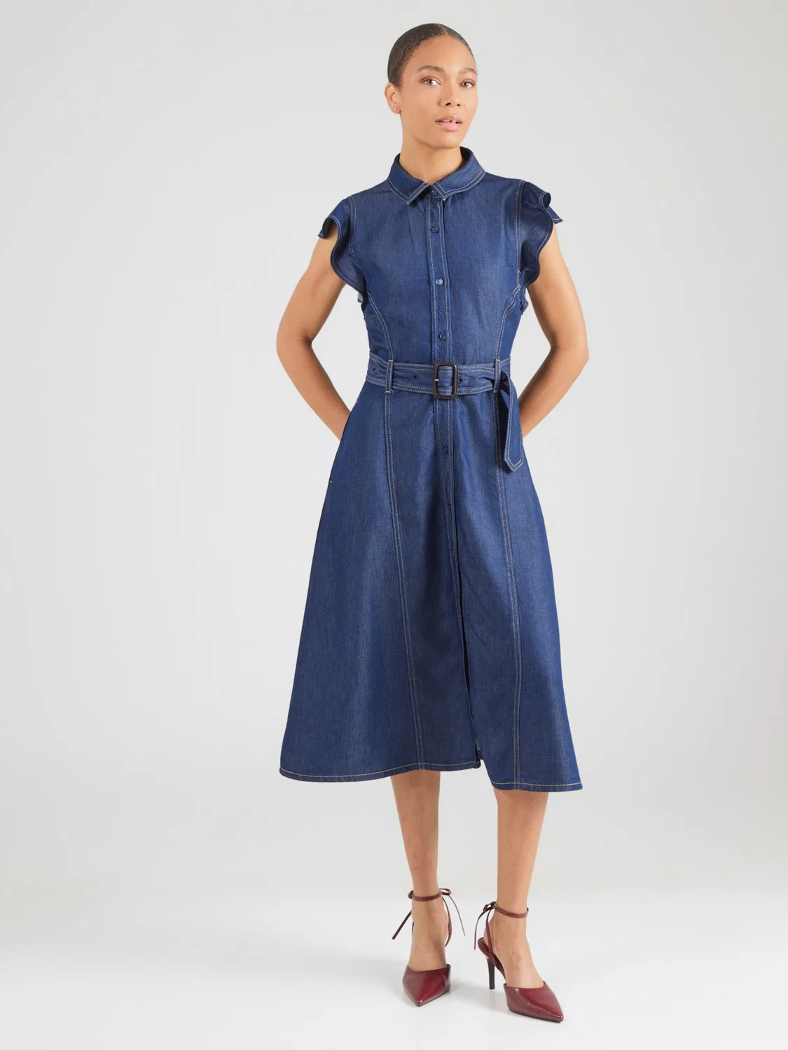 Платье-рубашка Tommy Hilfiger, Blue Denim — фото 3