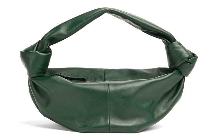 

Bottega Veneta Мини-сумка-клатч из коровьей кожи с узлом, женская, темно-зеленого цвета
