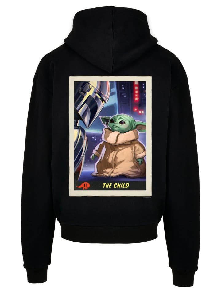 

Ультратяжелая толстовка с капюшоном Star Wars The Mandalorian The Child Card черного цвета F4NT4STIC